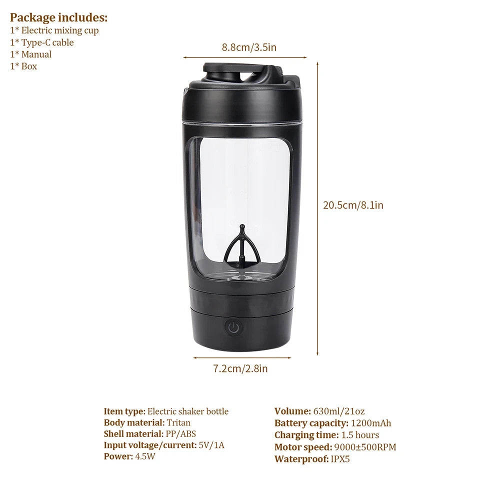 Electric Protein Shaker Bottle