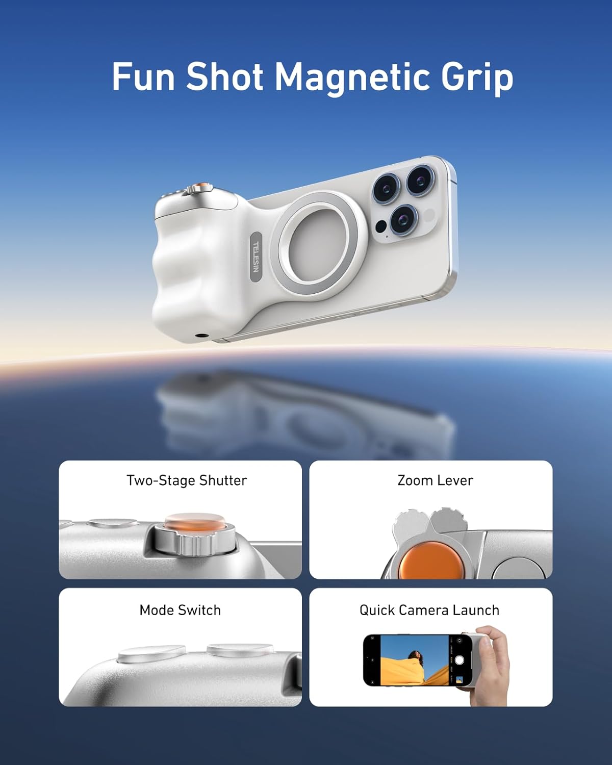 MagSafe Magnetischer Bluetooth Kamera-Griff für Smartphones
